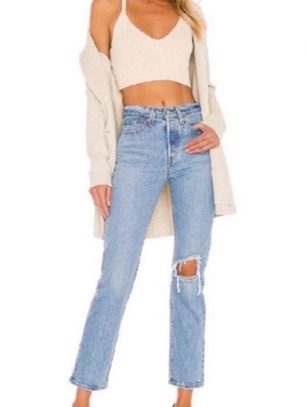 Levi's Light Blue Straight Leg Jeans